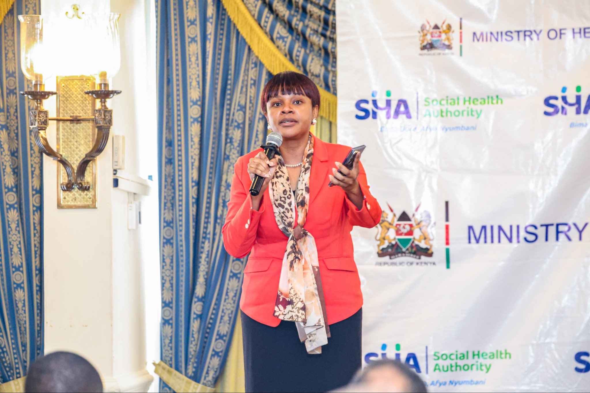 File image of SHA CEO Mercy Mwangangi.
